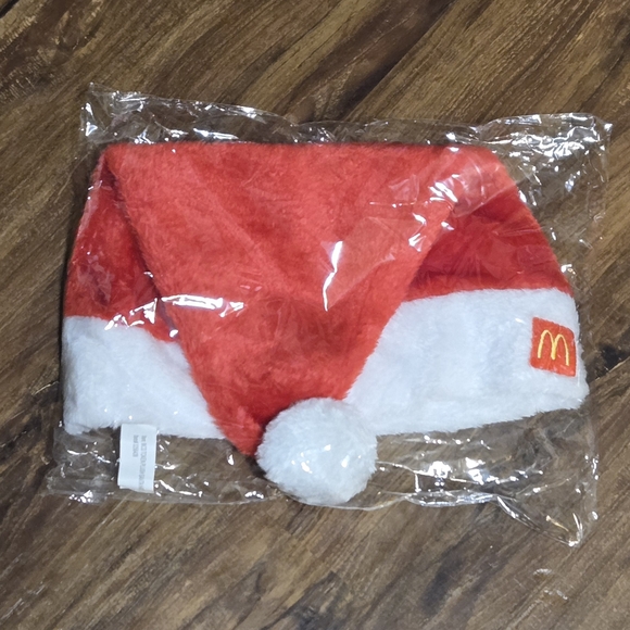 McDonald's Other - New Sealed Official McDonald's Red and White Santa Hat Christmas Item #3256439